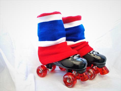 Ventro Pro QUAD ROLLER SKATE RED PUFFER SET UP